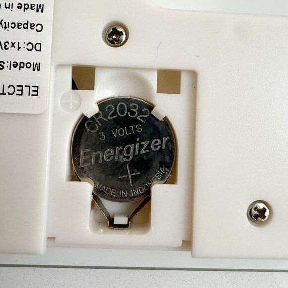 Digital Bathroom Scale  lb/kg/st Tempered Glass Off White NewlineNY New Battery - Picture 7 of 7